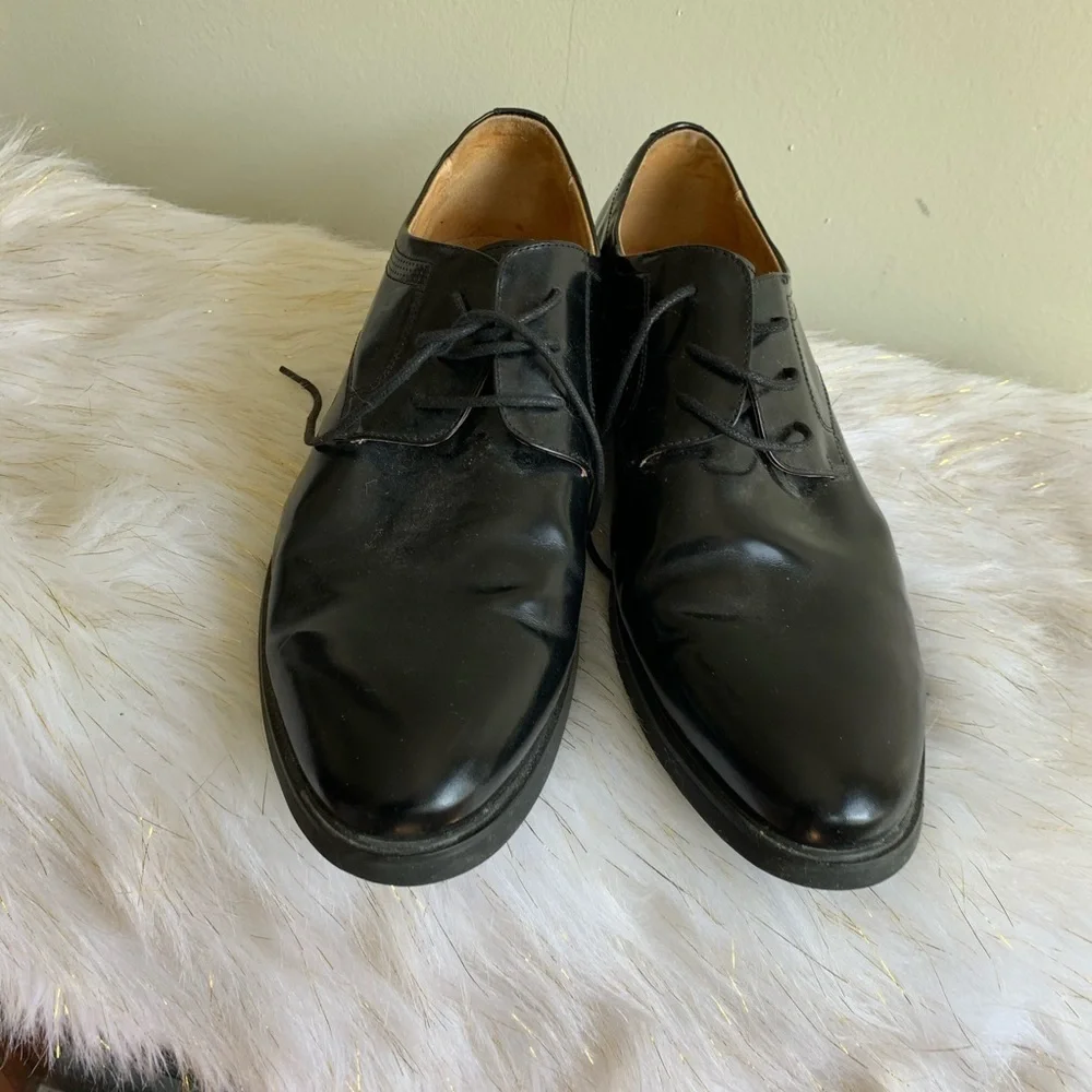 Montagut black leather shoes size 9.5
